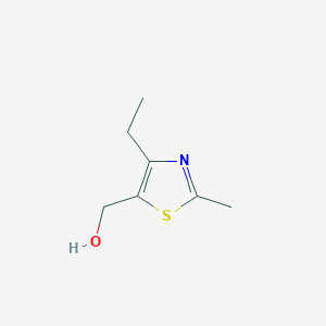 molecular formula C7H11NOS B1455139 (4-乙基-2-甲基-1,3-噻唑-5-基)甲醇 CAS No. 1123169-48-1