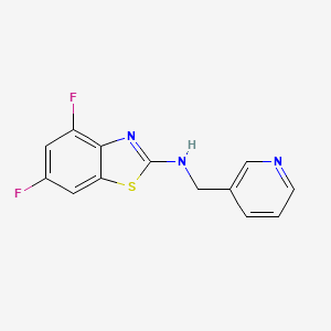 B1455140 4,6-difluoro-N-(pyridin-3-ylmethyl)-1,3-benzothiazol-2-amine CAS No. 941867-40-9