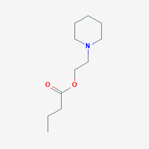 Butanoic acid, 2-(1-piperidinyl)ethyl ester