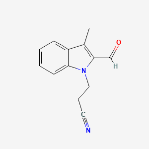 3-(2-Formyl-3-methyl-1H-indol-1-yl)propanenitrile