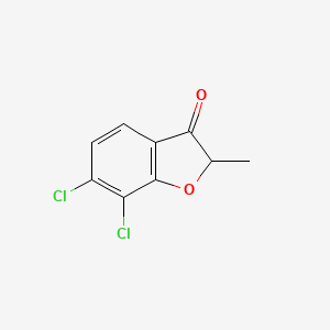 B1455153 6,7-Dichloro-2-methyl-2,3-dihydro-1-benzofuran-3-one CAS No. 1247582-99-5