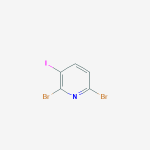 molecular formula C5H2Br2IN B1455157 2,6-二溴-3-碘吡啶 CAS No. 1032582-80-1
