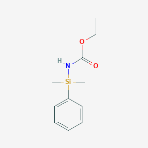 molecular formula C11H17NO2Si B14551671 Ethyl [dimethyl(phenyl)silyl]carbamate CAS No. 61907-04-8