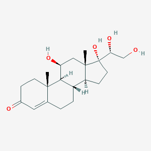 molecular formula C21H32O5 B145517 4-孕烯-11β,17α,20β,21-四醇-3-酮 CAS No. 116-58-5