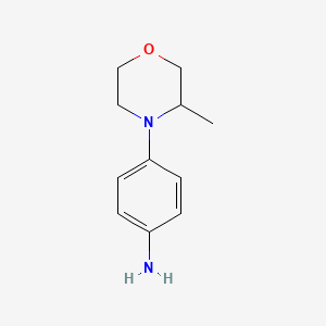 molecular formula C11H16N2O B1455171 4-(3-甲基吗啉-4-基)苯胺 CAS No. 1156819-54-3
