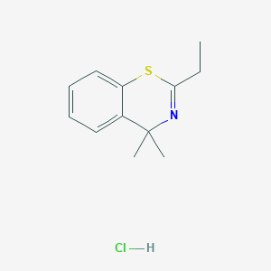 4H-1,3-Benzothiazine, 2-ethyl-4,4-dimethyl-, hydrochloride