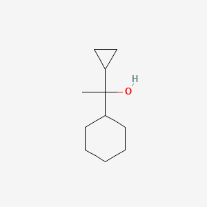 molecular formula C11H20O B1455182 1-Cyclohexyl-1-cyclopropylethan-1-ol CAS No. 851779-49-2