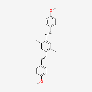 1,1'-[(2,5-Dimethyl-1,4-phenylene)di(ethene-2,1-diyl)]bis(4-methoxybenzene)