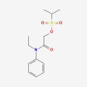 2-[Ethyl(phenyl)amino]-2-oxoethyl propane-2-sulfonate