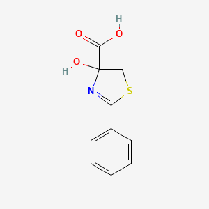 4-Hydroxy-2-phenyl-4,5-dihydro-1,3-thiazole-4-carboxylic acid