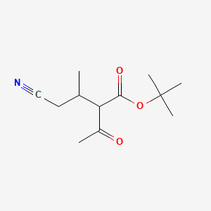 tert-Butyl 2-acetyl-4-cyano-3-methylbutanoate