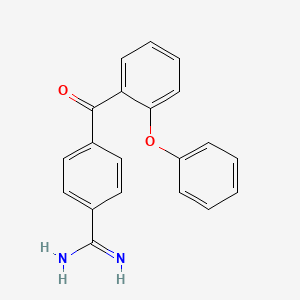 4-(2-Phenoxybenzoyl)benzene-1-carboximidamide