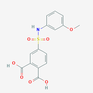 4-[(3-Methoxyphenyl)sulfamoyl]benzene-1,2-dicarboxylic acid