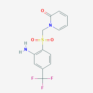 1-{[2-Amino-4-(trifluoromethyl)benzene-1-sulfonyl]methyl}pyridin-2(1H)-one