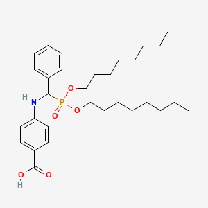 4-({[Bis(octyloxy)phosphoryl](phenyl)methyl}amino)benzoic acid