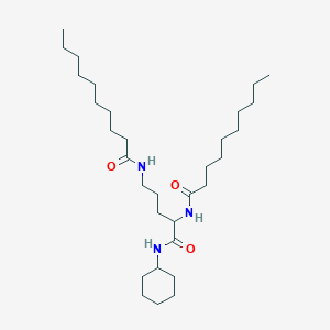 N-[1-(Cyclohexylamino)-5-(decanoylamino)-1-oxopentan-2-yl]decanamide