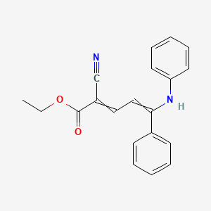 Ethyl 5-anilino-2-cyano-5-phenylpenta-2,4-dienoate