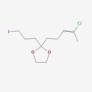 2-(4-Chloropent-3-en-1-yl)-2-(3-iodopropyl)-1,3-dioxolane