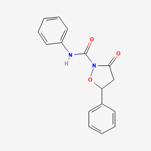 3-Oxo-N,5-diphenyl-1,2-oxazolidine-2-carboxamide