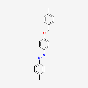 molecular formula C21H20N2O B14552083 Diazene, (4-methylphenyl)[4-[(4-methylphenyl)methoxy]phenyl]- CAS No. 61706-20-5