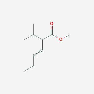 molecular formula C10H18O2 B14552134 Methyl 2-(propan-2-yl)hex-3-enoate CAS No. 62243-60-1