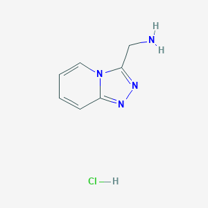 B1455214 ([1,2,4]Triazolo[4,3-a]pyridin-3-ylmethyl)amine hydrochloride CAS No. 1314394-12-1