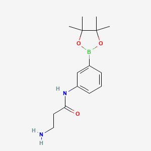 B1455217 3-amino-N-(3-(4,4,5,5-tetramethyl-1,3,2-dioxaborolan-2-yl)phenyl)propanamide CAS No. 1452577-79-5