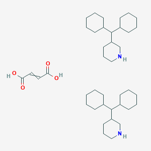 But-2-enedioic acid;3-(dicyclohexylmethyl)piperidine