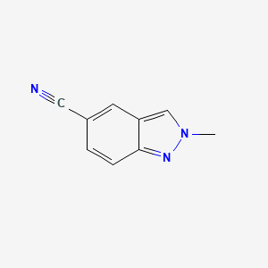 molecular formula C9H7N3 B1455221 2-甲基-2H-吲唑-5-碳腈 CAS No. 1159511-49-5