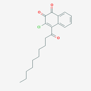 1,2-Naphthalenedione, 3-chloro-4-(1-oxodecyl)-