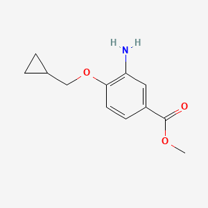 B1455223 Methyl 3-amino-4-(cyclopropylmethoxy)benzoate CAS No. 927802-59-3