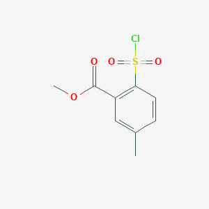 B1455224 Methyl 2-(chlorosulfonyl)-5-methylbenzoate CAS No. 1153230-09-1