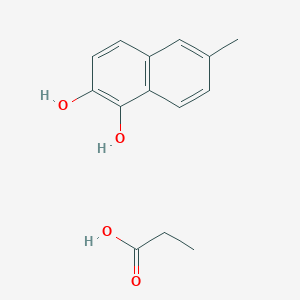 6-Methylnaphthalene-1,2-diol;propanoic acid