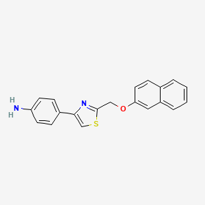 4-(2-{[(Naphthalen-2-yl)oxy]methyl}-1,3-thiazol-4-yl)aniline