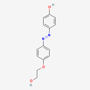 4-{2-[4-(2-Hydroxyethoxy)phenyl]hydrazinylidene}cyclohexa-2,5-dien-1-one