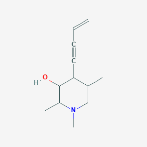 4-(But-3-en-1-yn-1-yl)-1,2,5-trimethylpiperidin-3-ol