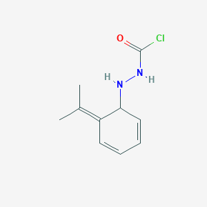 2-[6-(Propan-2-ylidene)cyclohexa-2,4-dien-1-yl]hydrazine-1-carbonyl chloride