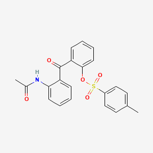 Acetamide, N-[2-[2-[[(4-methylphenyl)sulfonyl]oxy]benzoyl]phenyl]-