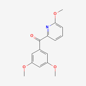 B1455237 2-(3,5-Dimethoxybenzoyl)-6-methoxypyridine CAS No. 1187168-31-5