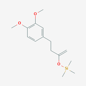 {[4-(3,4-Dimethoxyphenyl)but-1-en-2-yl]oxy}(trimethyl)silane