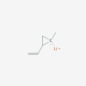 molecular formula C6H9Li B14552395 lithium;1-ethenyl-2-methylcyclopropane CAS No. 61782-57-8