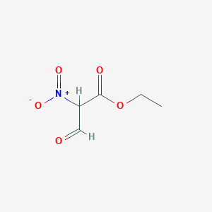 molecular formula C5H7NO5 B14552408 Ethyl 2-nitro-3-oxopropanoate CAS No. 61715-70-6