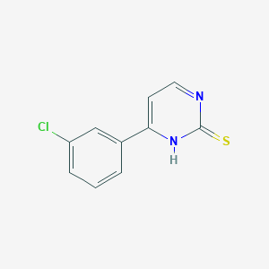 molecular formula C10H7ClN2S B1455244 4-(3-Chloro-phenyl)-pyrimidine-2-thiol CAS No. 1231244-54-4