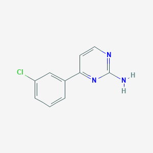 molecular formula C10H8ClN3 B1455245 4-(3-Chlorophenyl)pyrimidin-2-amine CAS No. 913322-47-1
