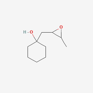 molecular formula C10H18O2 B14552466 Cyclohexanol, 1-[(3-methyloxiranyl)methyl]- CAS No. 62095-97-0