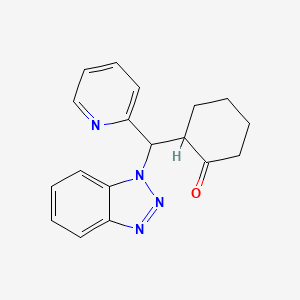 molecular formula C18H18N4O B1455247 2-环己烯酮-2-吡啶-1苯并三唑甲烷 CAS No. 1082041-67-5