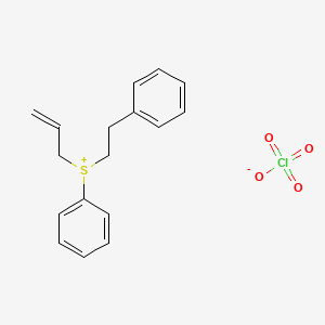 molecular formula C17H19ClO4S B14552470 Phenyl(2-phenylethyl)(prop-2-en-1-yl)sulfanium perchlorate CAS No. 62161-99-3