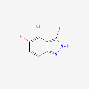 molecular formula C7H3ClFIN2 B1455248 4-Chloro-5-fluoro-3-iodo-1H-indazole CAS No. 1082040-26-3