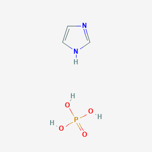 molecular formula C3H7N2O4P B14552481 Phosphoric acid--1H-imidazole (1/1) CAS No. 61695-94-1