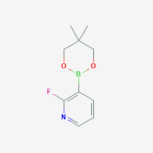 molecular formula C10H13BFNO2 B1455254 3-(5,5-Dimethyl-1,3,2-dioxaborinan-2-yl)-2-fluoropyridine CAS No. 1287752-87-7